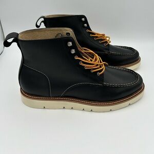 Banana Republic Men’s Leather Haywood Ortholite Ankle Boot Black Size 9.5 M NIB